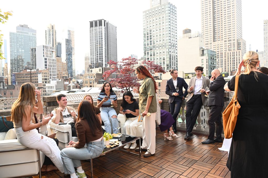 people enjoying Destination Lugana event